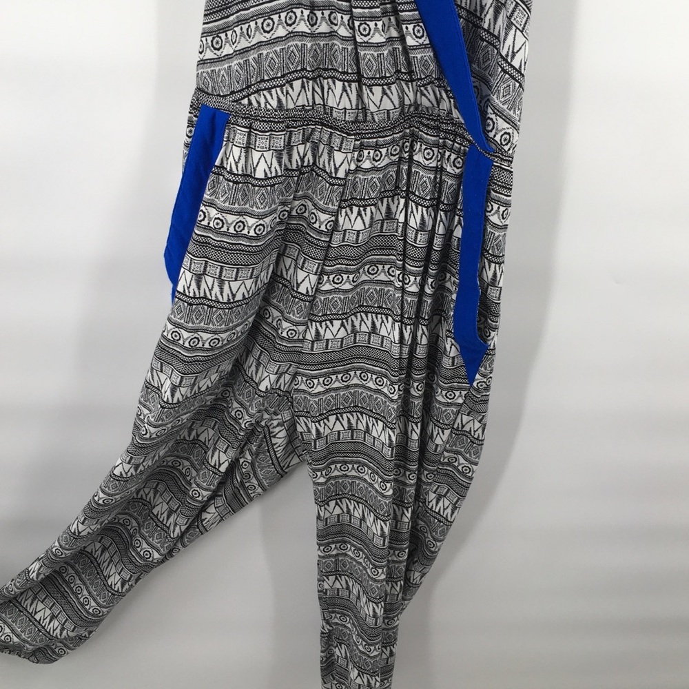 Bebe Blue Boho Tribal Southwestern Jumpsui… - Picture 3 of 9